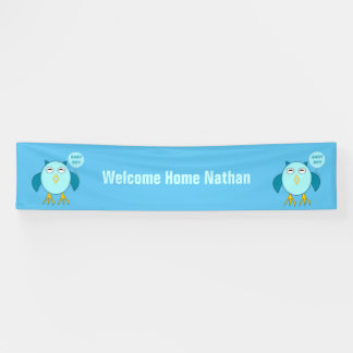 welcome home baby boy banner