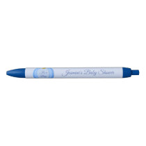 Cute Blue Baby Boy Pumpkin Custom Baby Shower Pen