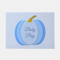 Cute Blue Baby Boy Pumpkin Custom