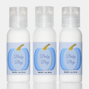 Cute Blue Baby Boy Pumpkin Custom Hand Lotion