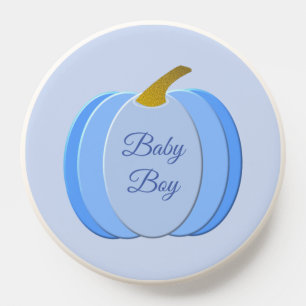 Cute Blue Baby Boy Pumpkin Custom PopSocket