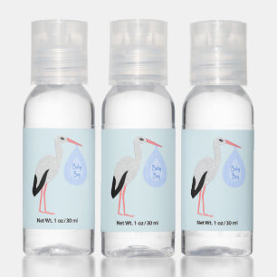 Cute Blue Baby Boy Stork Hand Sanitizer