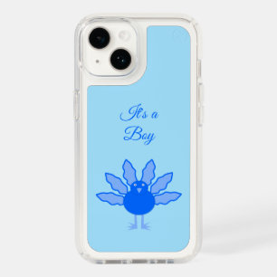 Cute Blue Baby Boy Thanksgiving Turkey Custom Speck iPhone 14 Case