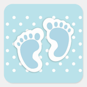 baby boy footprints clip art green