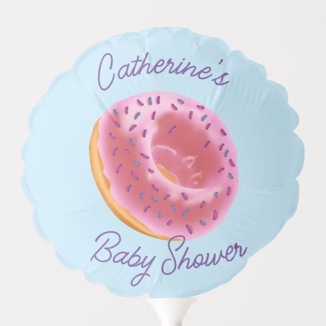 Cute blue Baby Shower Balloon (Front)