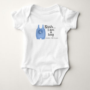 Cute Blue Baby Suit Baby Boy Bodysuit