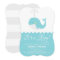 Cute Blue Baby Whale It's a Boy Baby Shower