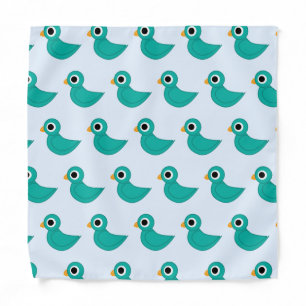 Cute blue bird bandana