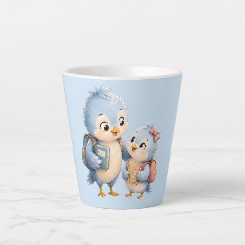 Cute Blue Bird Brother Sister Coffee Mug