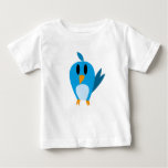 Cute Blue Bird Design Baby T-Shirt
