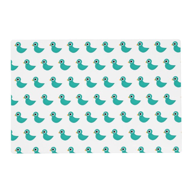 Cute blue bird placemat (Front)