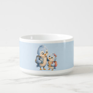 Cute Blue Bird Siblings Chill Bowl