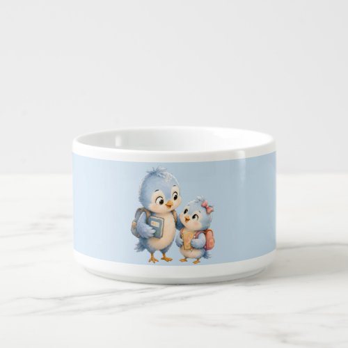 Cute Blue Bird Siblings Chill Bowl