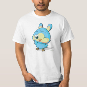 Cute Blue Bird Tee Funny Cartoon Character T-shirt