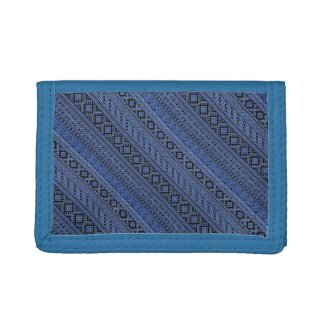 Cute blue black Ukrainian ornament stripes