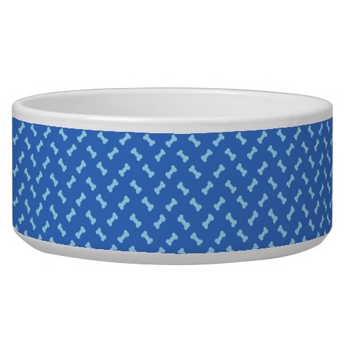 Cute blue bone pattern bowl