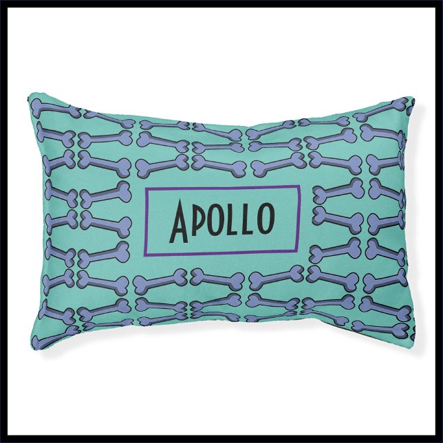 Cute Blue Bones Dog Bed (Creator Uploaded)