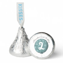 Cute Blue Boy 2nd Birthday Party Chocolate Hershey®'s Kisses®