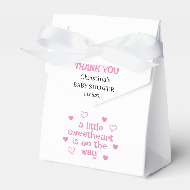 Cute Blue Boy Baby Shower Favor Boxes (Front Side)