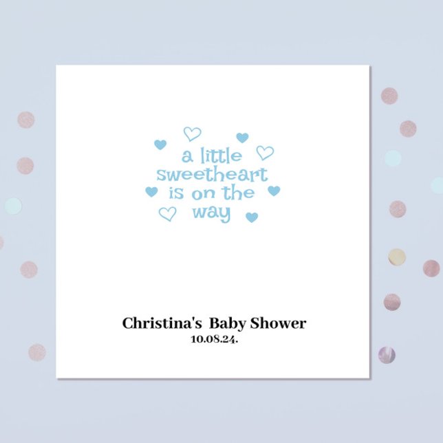 Cute Blue Boy Baby Shower  Napkins (Creator Uploaded)
