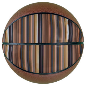 Cute blue brown stripes basketball