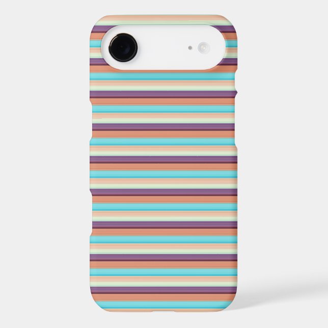 Cute blue brown stripes  Case-Mate iPhone case (Back)
