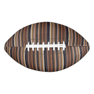 Cute blue brown stripes football