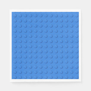 Cute Blue Building Brick Block Napkins