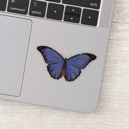 Cute Blue Butterfly Sticker