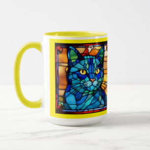Cute Blue Cat Coffee Mug