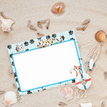 Cute Blue color with paws cute kittens 4" x 3"