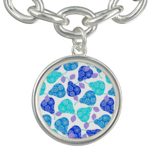 Cute blue decorative pears pattern bracelet