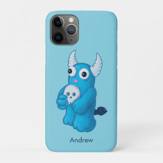Cute Blue Demon - Fun Whimsigoth Kids Name iPhone 11 Pro Case