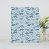 Cute Blue Dinosaur (Standing Front)