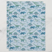 Cute Blue Dinosaur (Front/Back)