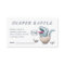 Cute Blue Dinosaur Baby Shower Diaper Raffle