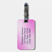 Cute Blue Dolphin To Personalize and Address Luggage Tag (Back Vertical)