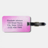 Cute Blue Dolphin To Personalize and Address Luggage Tag (Back Horizontal)