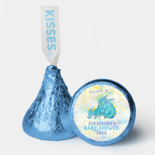 Cute Blue Dragon Hershey's Candy Favors