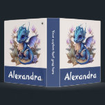 Cute Blue Dragon Personalized 3 Ring Binder<br><div class="desc">Introducing our delightful "Cute Blue Dragon Personalized 3 Ring Binder" – a perfect way to add a touch of whimsy and organization to your child's school supplies or personal projects. This binder features an adorable blue dragon design that can be customized with your child's name, making it uniquely theirs. Elevate...</div>