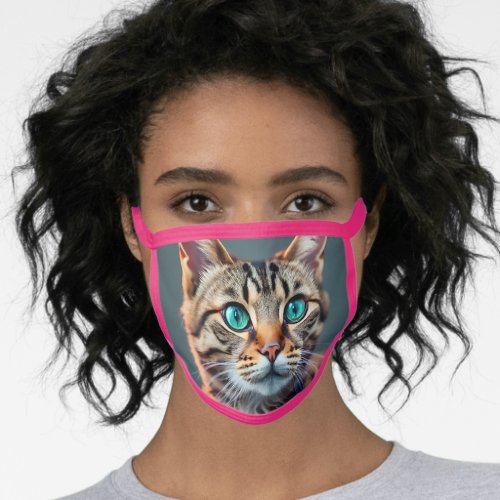 cute blue eyed cat cute blue eyed catcute bl face mask