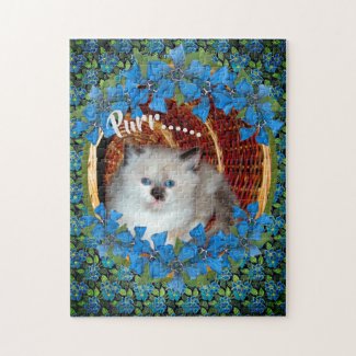 Cute Blue Eyed Kitten Jigsaw Puzzle