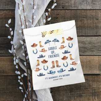 Cute Blue  First Rodeo Horse Ride Watercolor Name