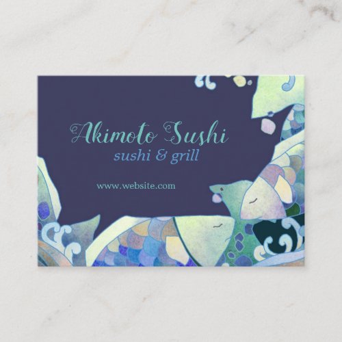 Blue Fish: Professional Chefs Business Cards