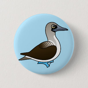 Cute Blue-footed Booby Pinback Button