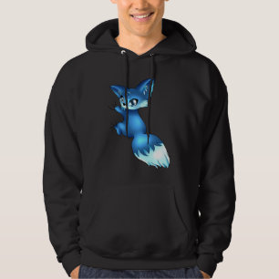 Cute Blue Fox,   Animals Hoodie