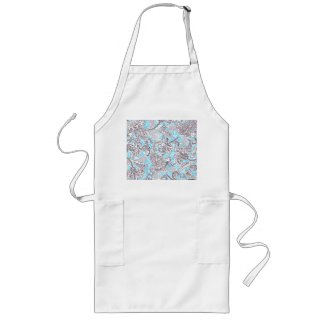 Cute blue gray classic floral
