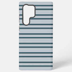 Cute blue gray stripes samsung galaxy s22 ultra case