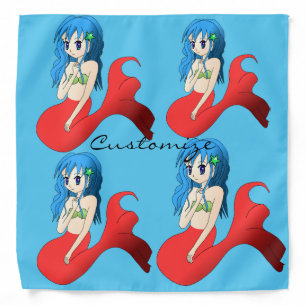 Cute Blue-haired Mermaid Thunder_Cove Bandana