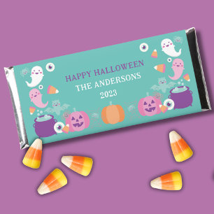 CUTE BLUE HALLOWEEN HERSHEY BAR FAVORS